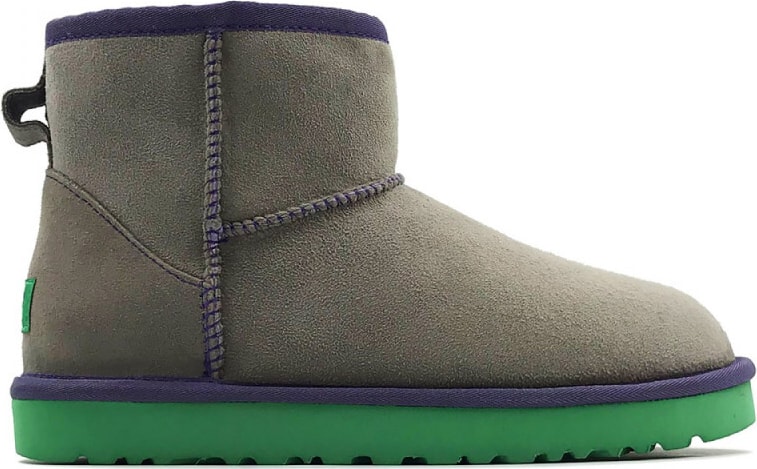 UGG Classic Mini II Grey-Aqua
