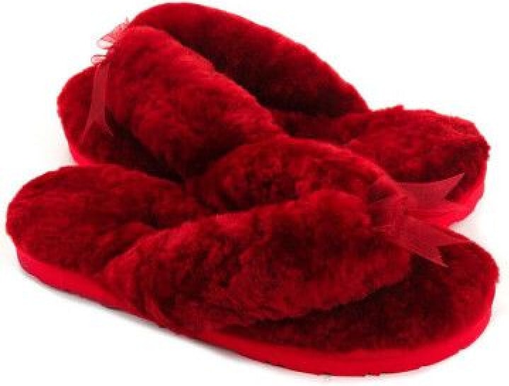 UGG Fluff Flip Flop II Bordo