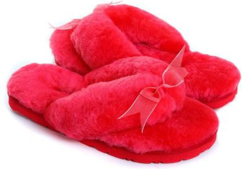 UGG Fluff Flip Flop II Watermelon Red
