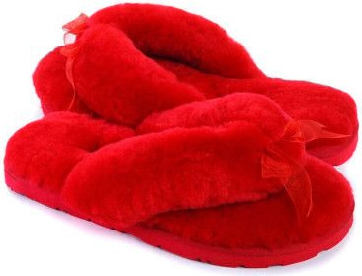 UGG Fluff Flip Flop II Red