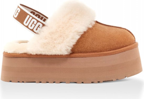 UGG Funkette Suede Platform Chestnut