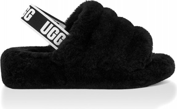 UGG Fluff Yeah Slide-Black