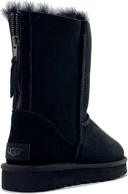 UGG Classic Short Zip Black (Без Камней)