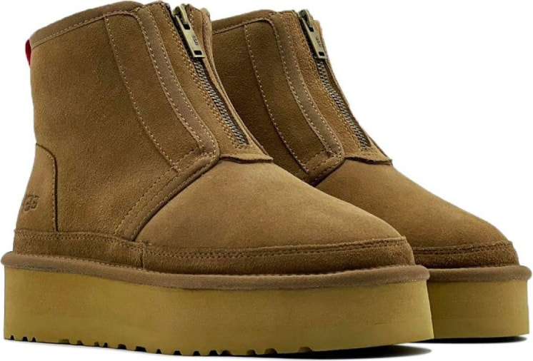 UGG Neumel Platform Zip Chestnut