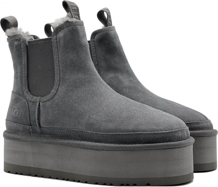 UGG Neumel Platform Chelsea Grey