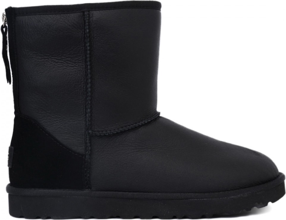 UGG Mens Classic Short Zip Metallic Black