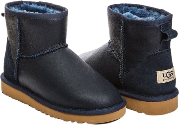 UGG Mens Classic Mini Metallic Navy