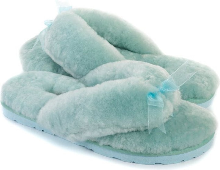 Ugg Fluff Flip Flop II — Lake Blue