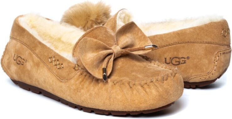 Мокасины Dakota Pom Pom New Chestnut