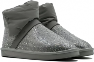 Угги Ugg Clear Quilty Boot Bling Grey