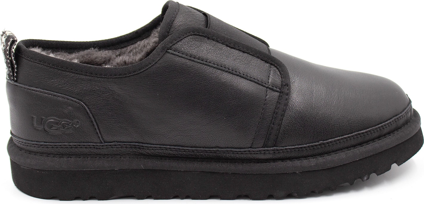 Ugg Mens Slippers Flex Leather Black