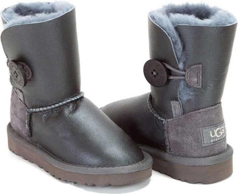 Угги Kids Bailey Button Metallic Grey